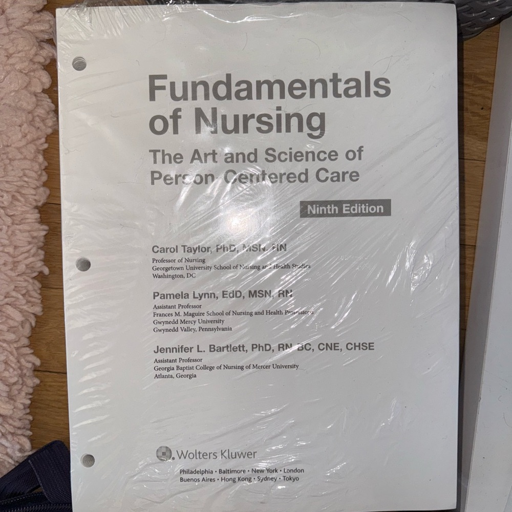 * Loose Leaf* Fundamentals of Nursing Textbook